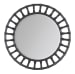 Retreat - Pole Rattan Accent Mirror - Black