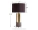 Jacek - Gray / Brass Finish - Metal Table Lamp (Set of 2)