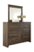 Juararo - Dark Brown - 6 Pc. - Dresser, Mirror, King Poster Bed with 2 Storage Drawers