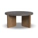 Eclipse - Round Coffee Table - Light Brown / Dark Gray
