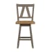 Lindsey Farm - Counter Height Swivel Chair - Dark Gray