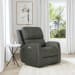 Linden - Power Swivel Gliding Recliner With Power Headrest, Lumbar, Heat & Massage - Charcoal