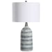 Textured Table Lamp - Blue & White