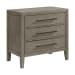 Versailles Contemporary - 3-Drawer Nightstand - Gray