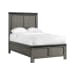 Wade - Twin Panel Bed - Black Finish