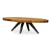 Parq - Oval Coffee Table - Brown