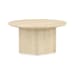 Daya - Marble Round Coffee Table - Tan
