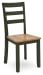Gesthaven - Dining Room Side Chair (Set of 2) - Natural / Green