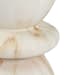 Leva - Outdoor Concrete Round End Table - Travertine