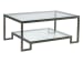 Metal Designs - Bonaire Rectangular Cocktail Table - Dark Brown - 19"