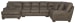 Royce - 3 Piece Sectional With LSF Chaise - Brown