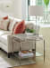 Ariana - Athene Stainless End Table - Pearl Silver