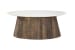 Opal - Coffee Table - Dark Brown / White