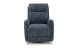 Maben - Triple Power Swivel Recliner With Headrest & Lumbar System - Denim