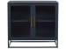 Getaway - Santorini Short Metal Kitchen Cabinet - Black