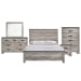 Millers Cove - Queen Panel 5 Piece Bedroom Set - Distressed Gray