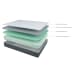 10 Inch Chime Elite - White / Blue - Full Mattress