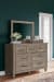 Yarbeck - Sand - 5 Pc. - Dresser, Mirror, King Panel Bed