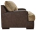 Alesbury - Chocolate - 2 Pc. - Chair And A Half, Ottoman