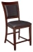 Collenburg - Dark Brown - Upholstered Barstool (2/cn)