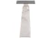 Curated - Figuration Side Table WMarble Base - Beige