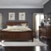 Rustic Traditions - 3 Piece Bedroom Set (King Sleigh Bed, Dresser & Mirror) - Dark Brown