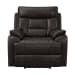 Trinidad - Power Recliner with Power Motion Head Recliner - Pebble Brown
