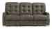 Devon - Fabric Power Reclining Sofa, Power Headrests - Dark Brown