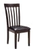 Hammis - Dark Brown - 3 Pc. - Drop Leaf Table, 2 Upholstered Side Chairs