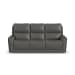 Carter - Power Reclining Sofa With Console & Power Headrests & Lumbar - Smoke