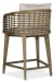 Sundance - Barrel Back Counter Stool - Beige / Light Brown