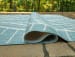 Hulsia - Ivory / Aqua - Medium Rug