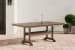 Emmeline - Brown - Rect Dining Table W/Umb Opt