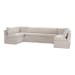 Fable - 5 Piece Slipcover Dining Banquette U-Shape - Beige