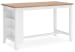 Gesthaven - 5 Pc. - Rectangular Dining Room Counter Table, 4  Barstools - Natural / White