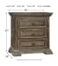 Wyndahl - Rustic Brown - 8 Pc. - Dresser, Mirror, Chest, King Panel Bed, 2 Nightstands
