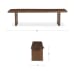 Lila - Large Dining Bench - Brown