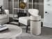 Modern - Small Round End Table - Pearl Silver