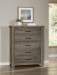 Yellowstone - 5 Drawer Chest - Dapple Gray
