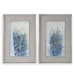 Indigo Florals - Framed Art (Set of 2) - Blue
