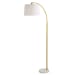 Floor Lamp - Gold & White
