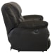 Transformer II - Power Ultimate Sofa With 3 Recliners & Drop Down Table - Chocolate Top Grain Italian Leather Match