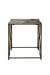 Sandra - End Table - Gray / Bronze