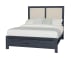 Custom Express - California King Upholstered Bed - Linen / Indigo