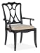 Charleston - Upholstered Seat Arm Chair (Set of 2) - Black