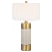 Adelia - Ivory & Brass Table Lamp