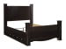 Mirlotown - Almost Black - Queen Poster Bed With Side Storage