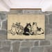Doormats - Kitty Crew Doormat - Black/Sand