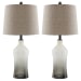 Nollie - Gray - Glass Table Lamp (Set of 2)