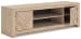Cayboni - LG TV Stand With Fireplace Option - Tan